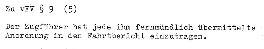 Fahrdienstvorschrift vFV  9 (5)