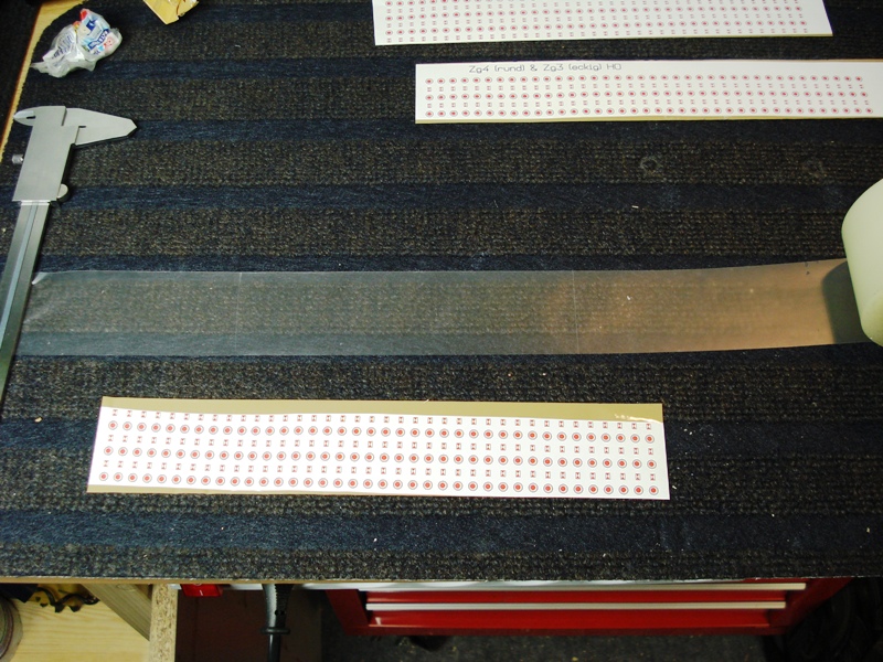 Vorbereitung klares Klebeband