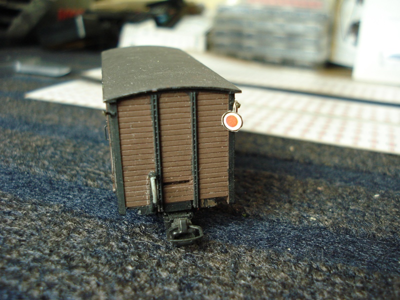 Zugschlussscheibe am Schlussscheibenhalter