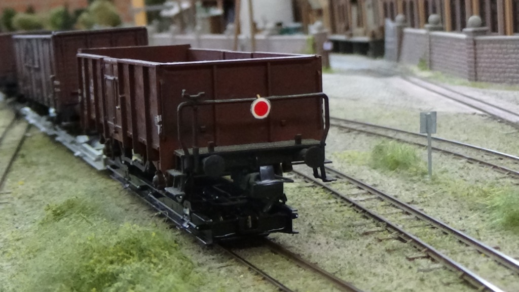 Zug mit Zugschlussscheibe