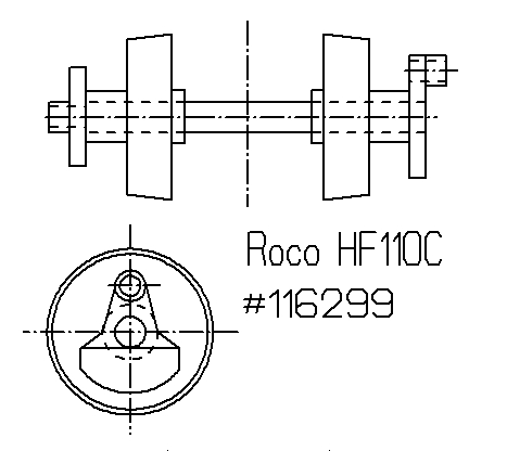 Roco Radsatz ohne Spurkranz