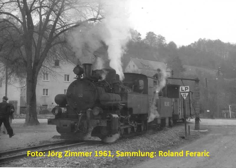 Lok 152 im Jahr 1961 in Westernhausen Jrg Zimmer