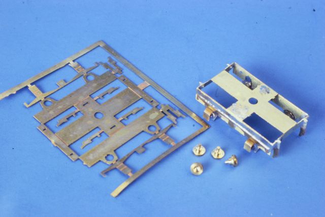 Einzelteile der Drehgestelle