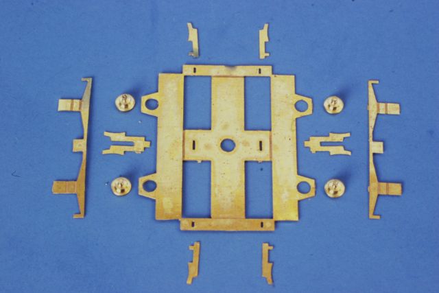 Einzelteile der Drehgestelle