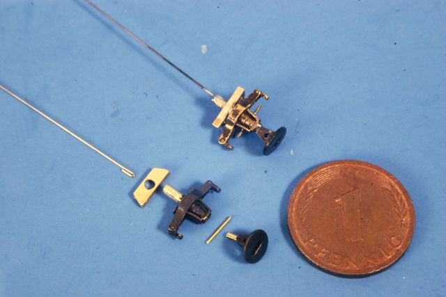 Einzelteile der Kupplung des MD-410