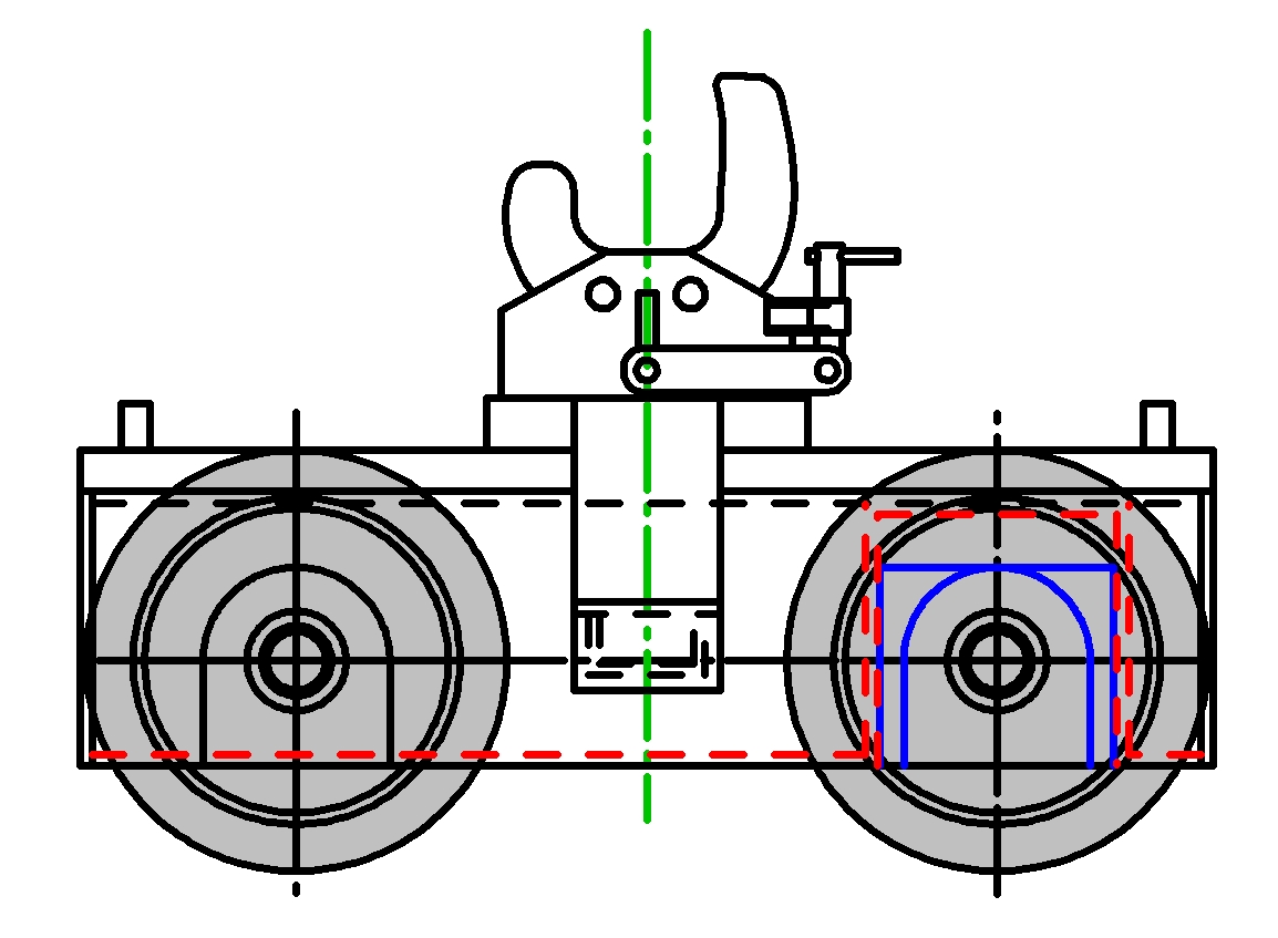 Erste Skizze fr einen getzten Rollbock