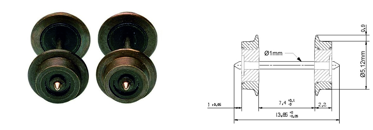 Fleischmann N-Radsatz #20024