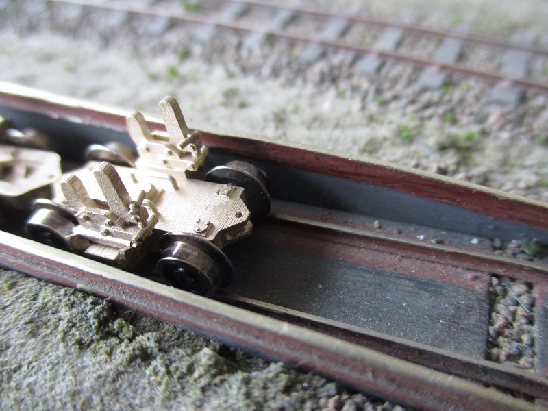 Rollbcke in der automatischen Rollbockgrube