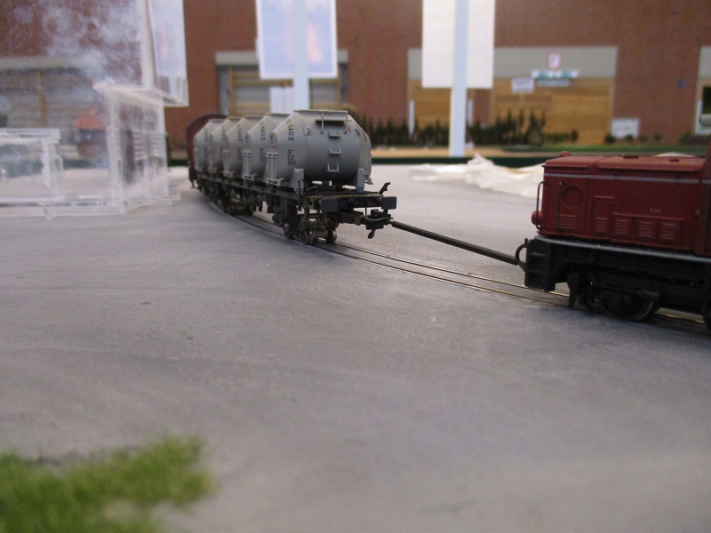 Regelspurwagen aufgebockt