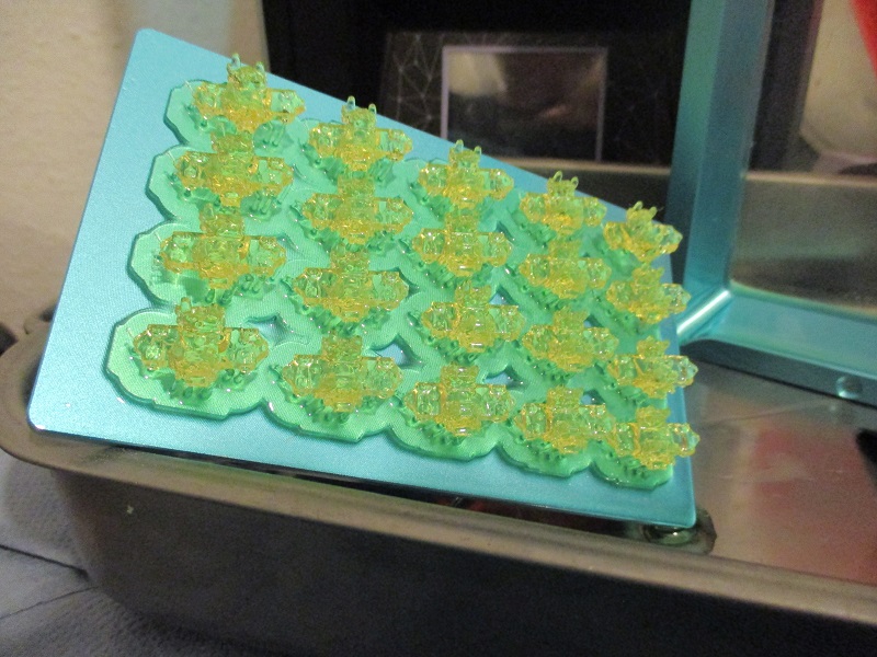 20 Rollbcke auf der Druckplattform