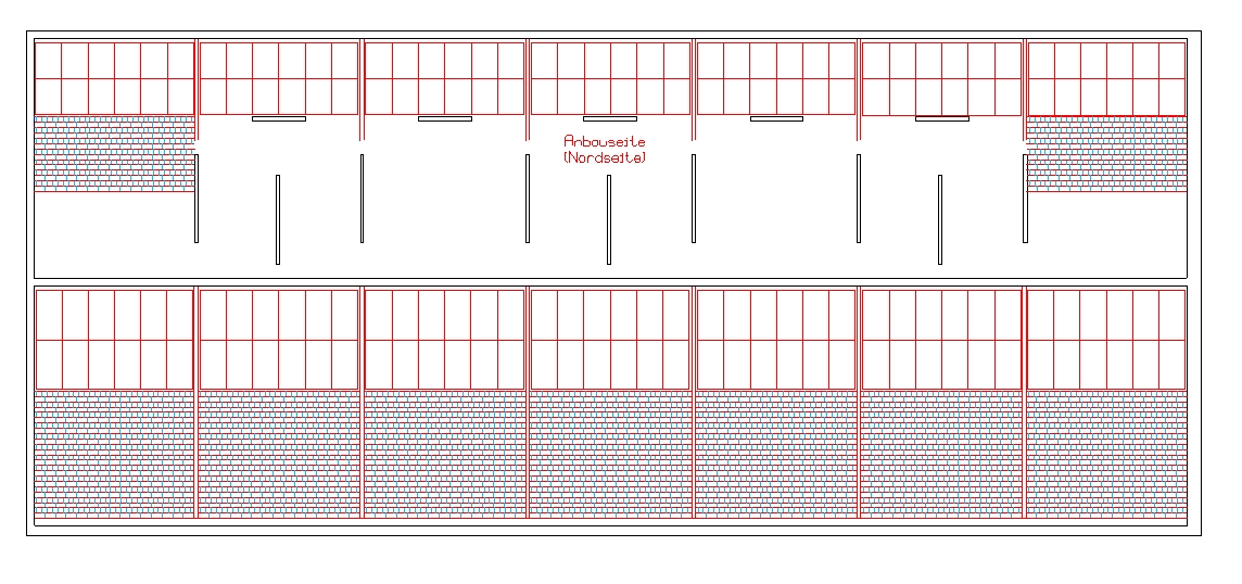 Seitenw�nde der Bushalle