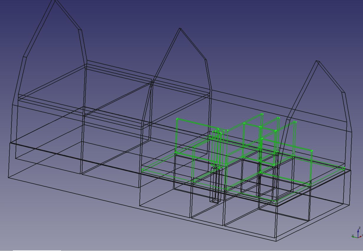 Zimmerei mit Wohnhaus Konstruktion