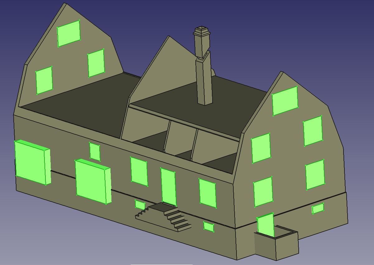 Zimmerei mit Wohnhaus Konstruktion