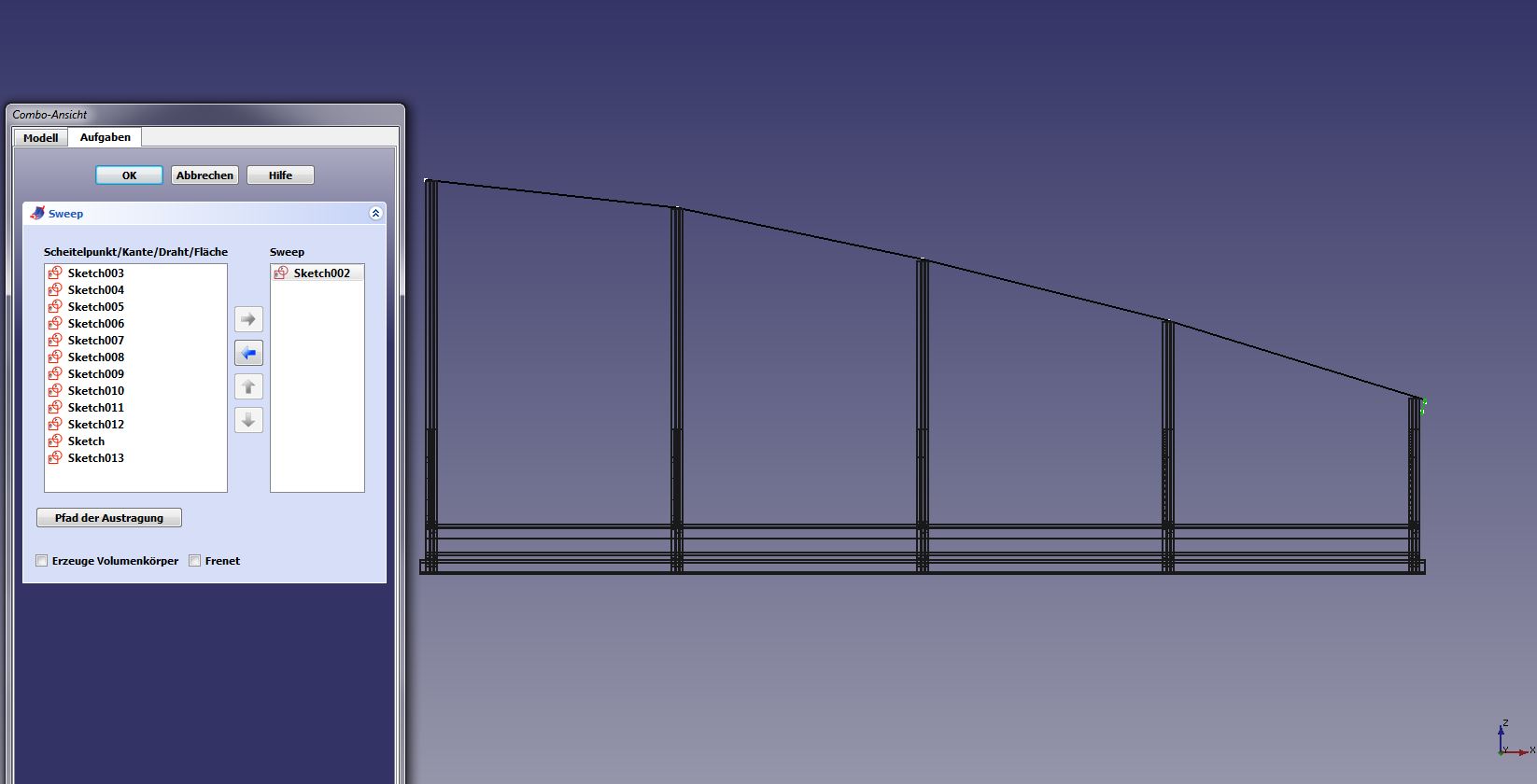 Bogenbr�cke erstes Drittel