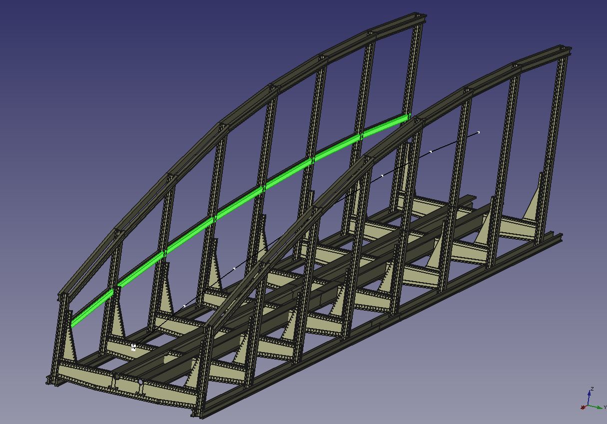 Bogenbr�cke erstes Drittel