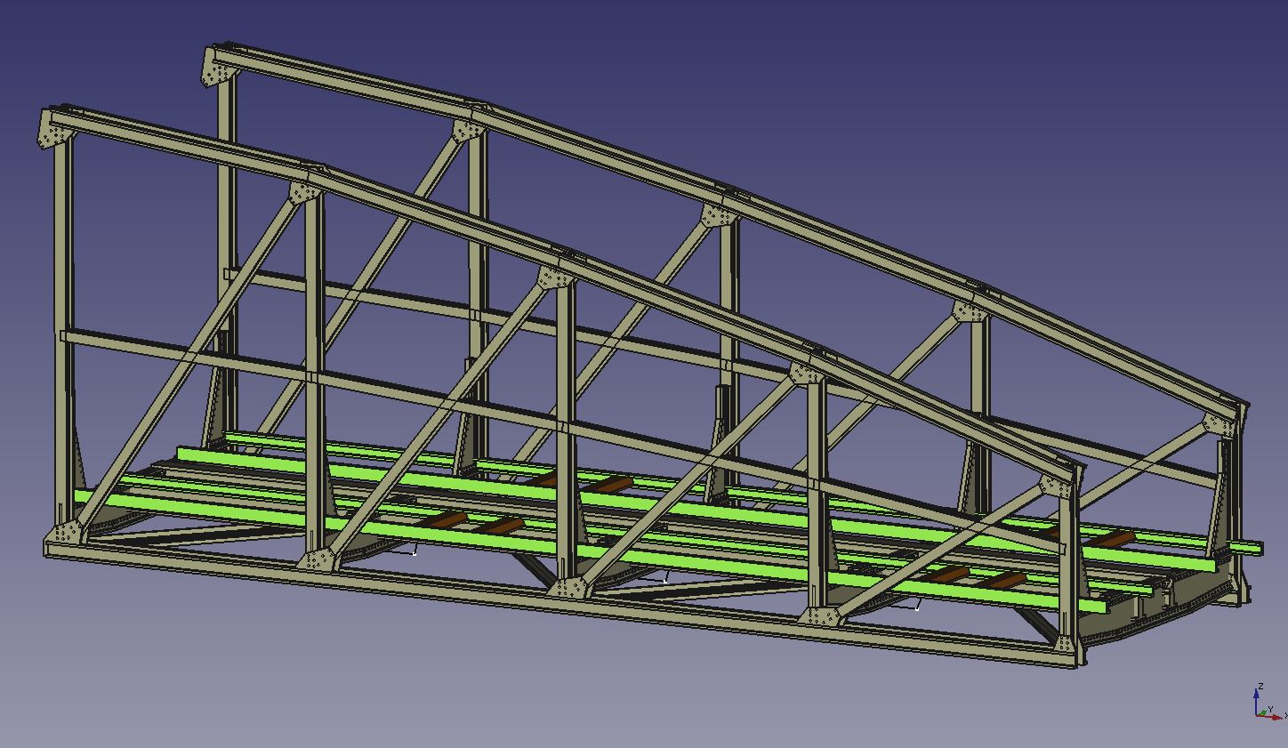 Bogenbr�cke erstes Drittel