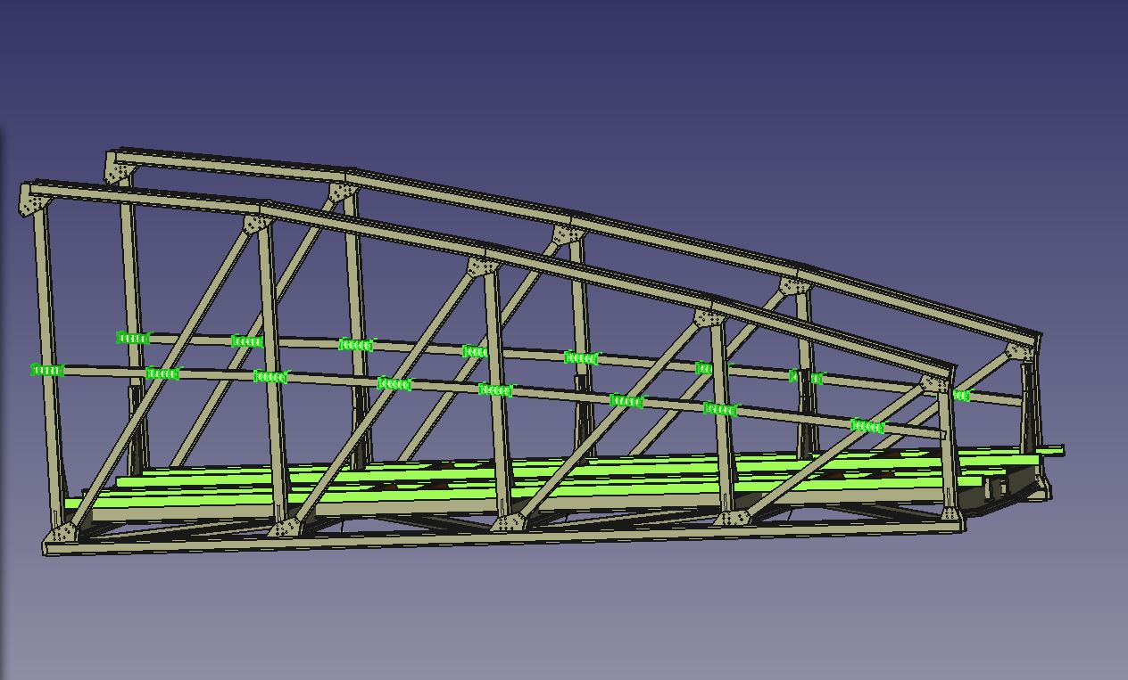 Bogenbr�cke erstes Drittel