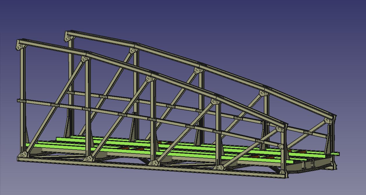 Bogenbr�cke erstes Drittel
