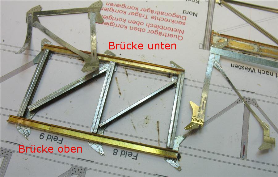 Bild 15: Felder 8 und 9 mit aufgel�teten L�ngstr�gern