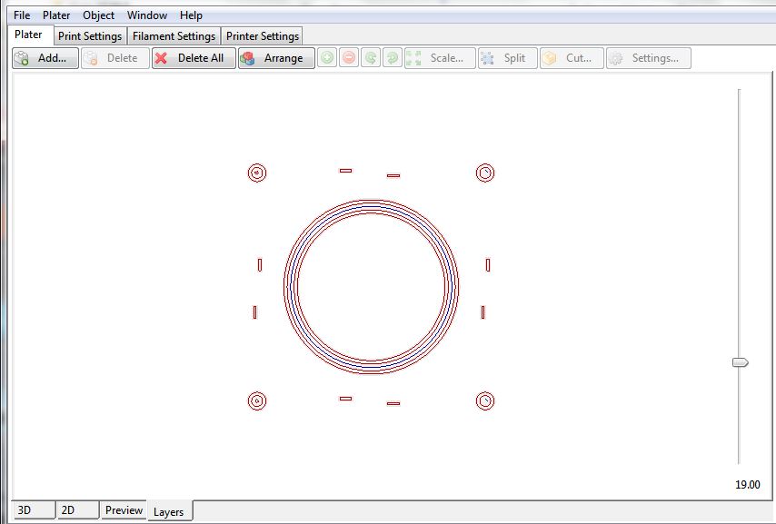174te Lage in slic3r