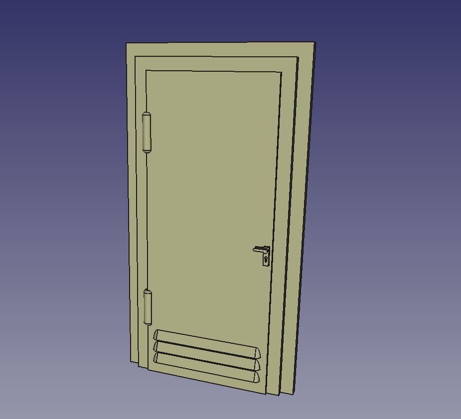 Trafostation Tuer Konstruktion