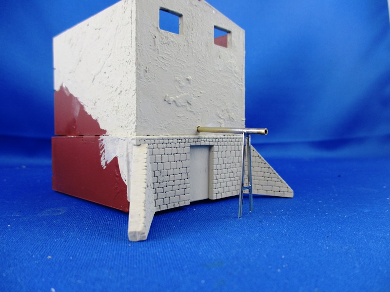 Wasserrohrst�tze am Wasserturm