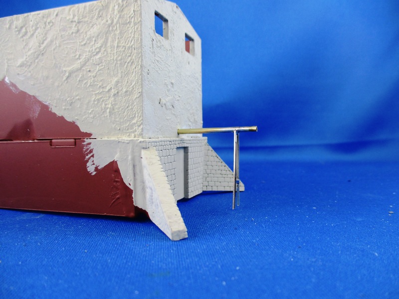 Wasserrohrst�tze am Wasserturm