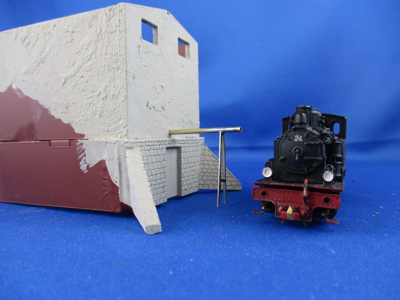 Wasserrohrst�tze am Wasserturm