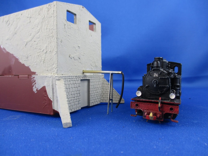 Wasserrohrst�tze am Wasserturm