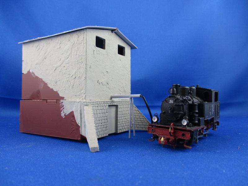 Wasserrohrst�tze am Wasserturm