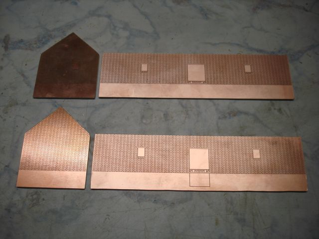 Die Teile des Schuppen Neubaues