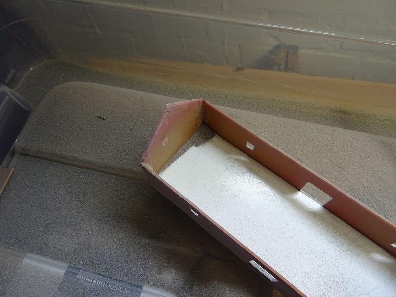 Stirnwand sandstrahlen