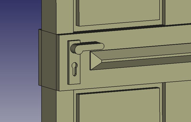 T�rklinke mit Schloss