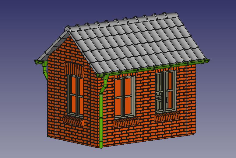 Regenrinne und Fallrohr