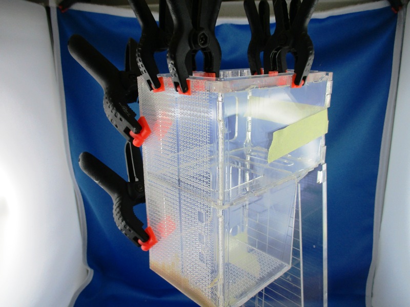 Halle mit Anbau verklebt