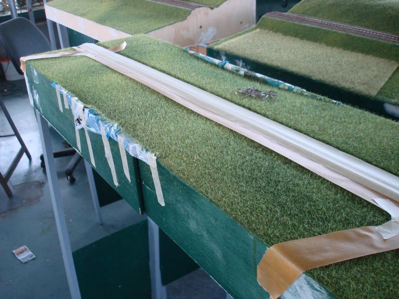 Abkleben des Kornfeldes