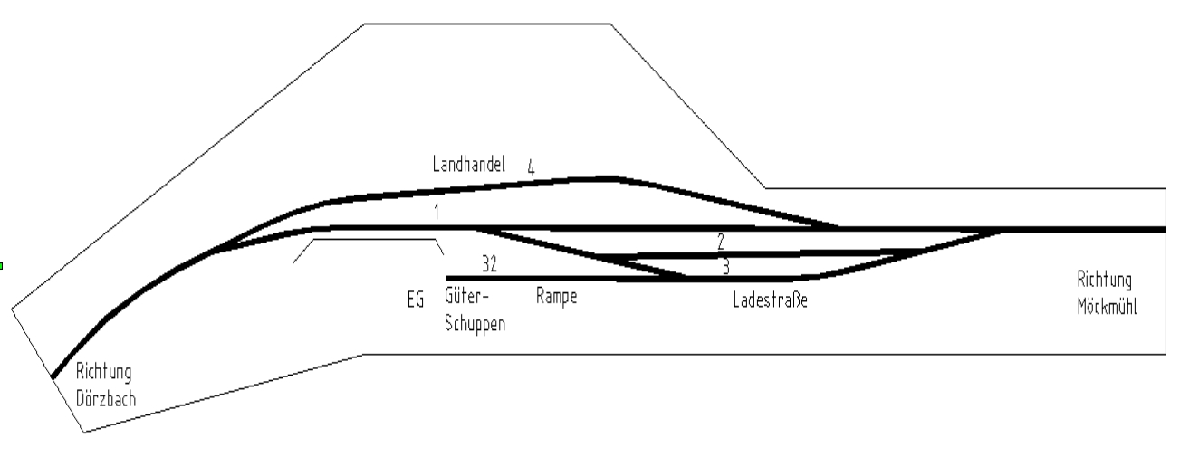 Skizze des Bhf Krautheim