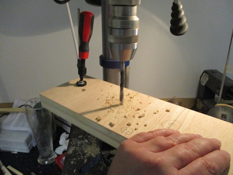 Sulenbohrmaschine bohrt