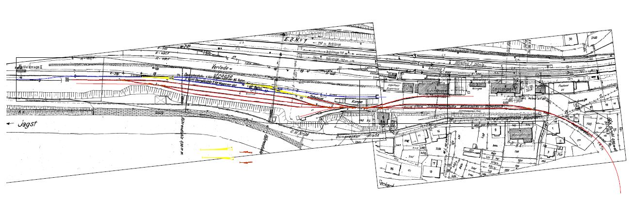 Plan auf Basis des Katasterplans