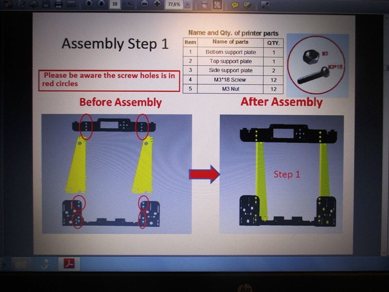 Bauschrit in Anleitung