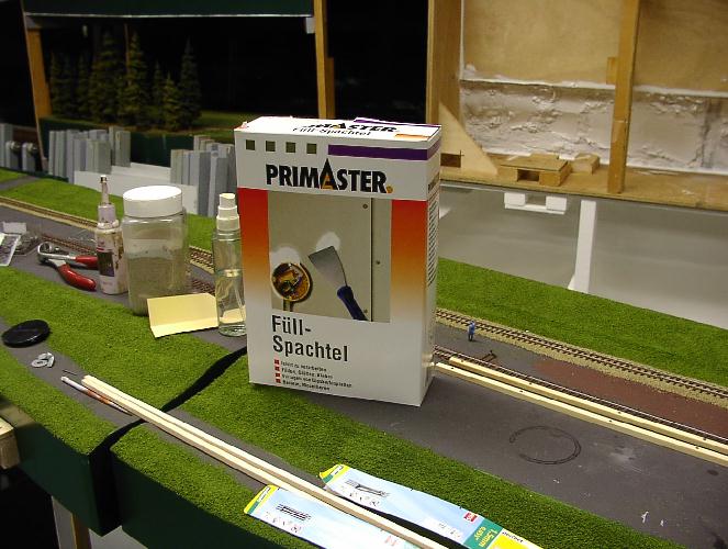 F�llspachtel statt Gips