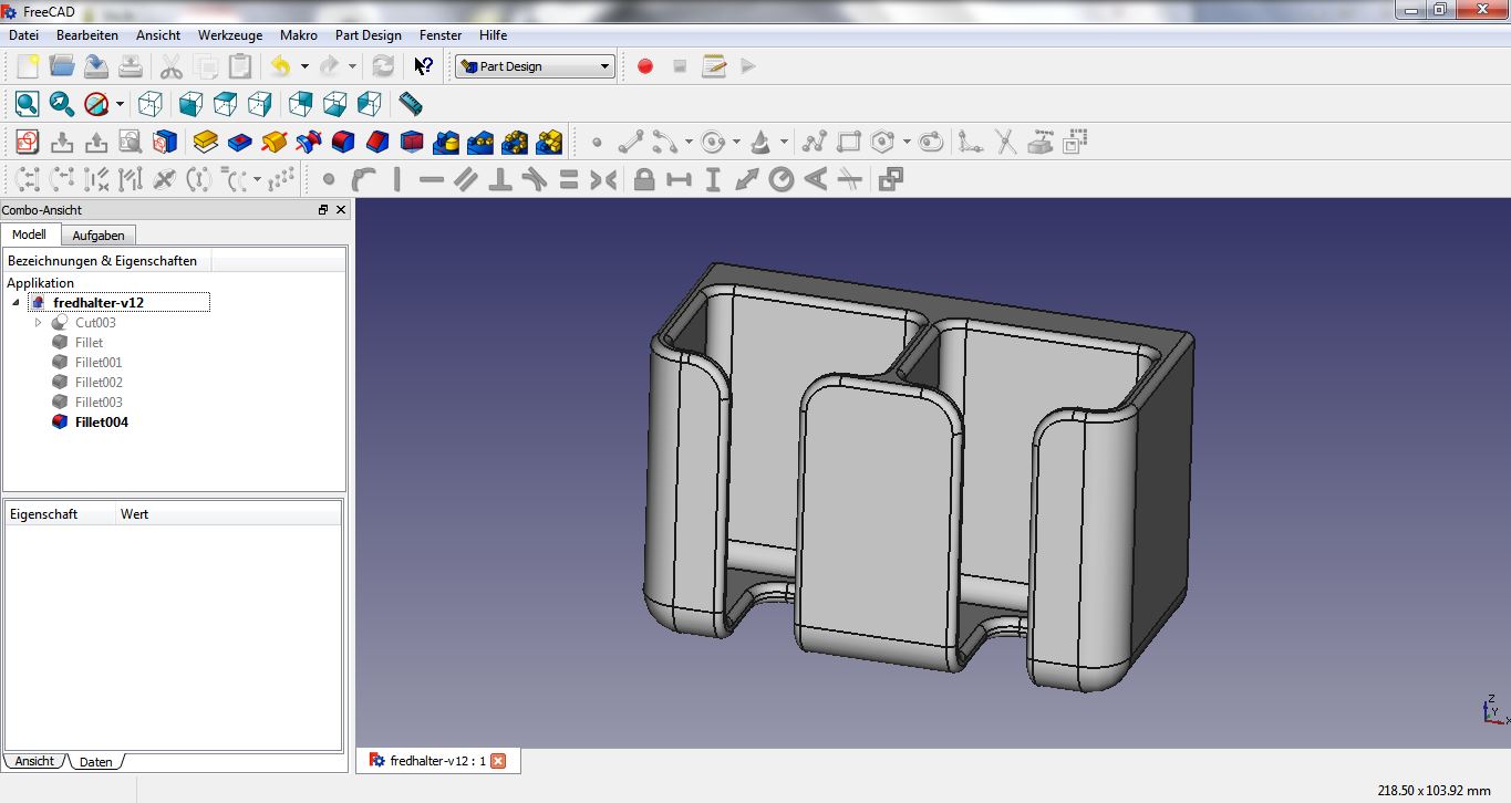 Fredhalter in freeCAD