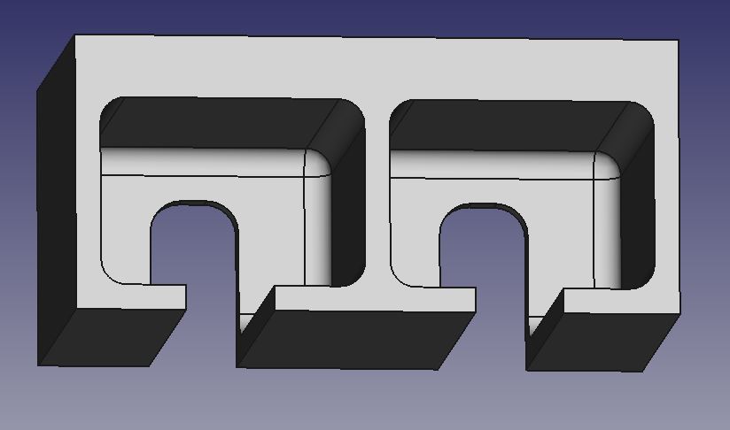 Ausrundung Kabelaussparung