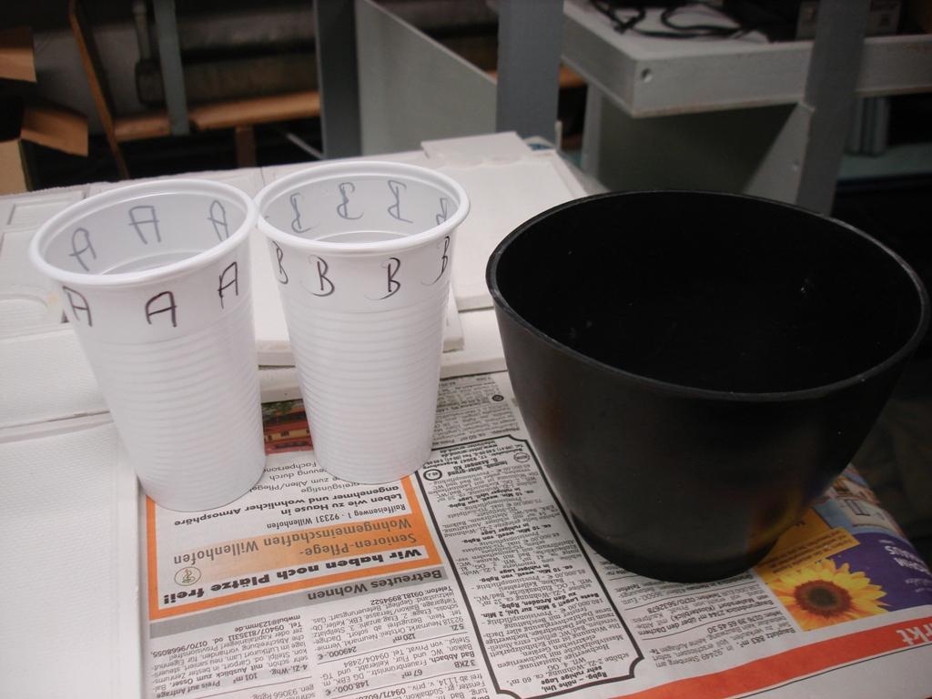 das Polyurethan System anr�hren