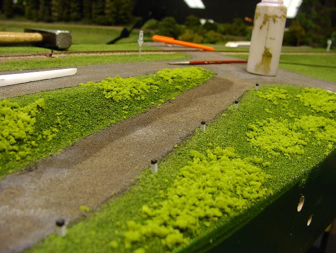 Verkleben der Flocken