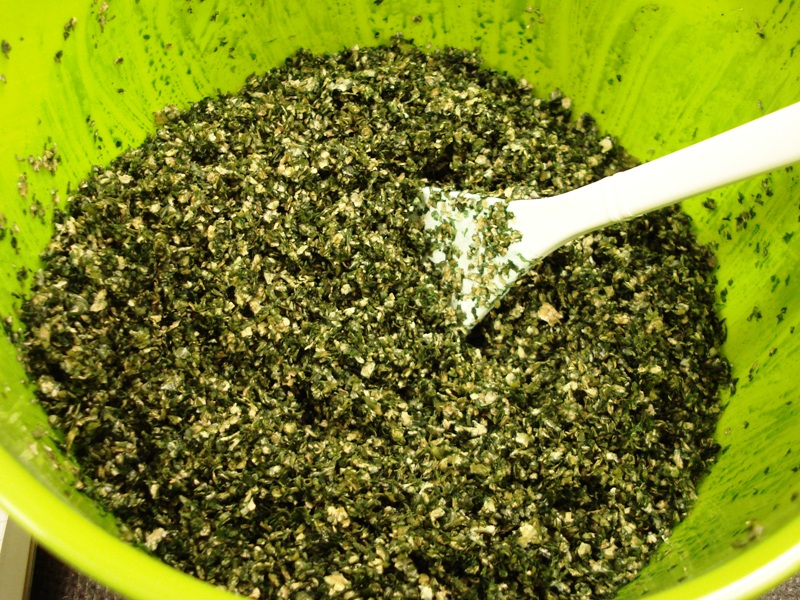 Kleie und Beize durchr�hren