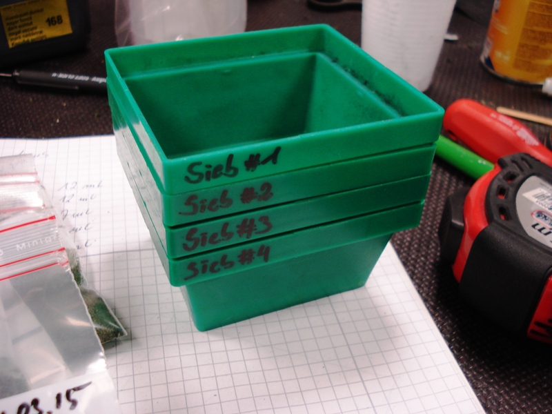 Siebe f�r die Kleie