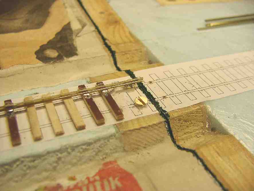 erste Schiene verlegen