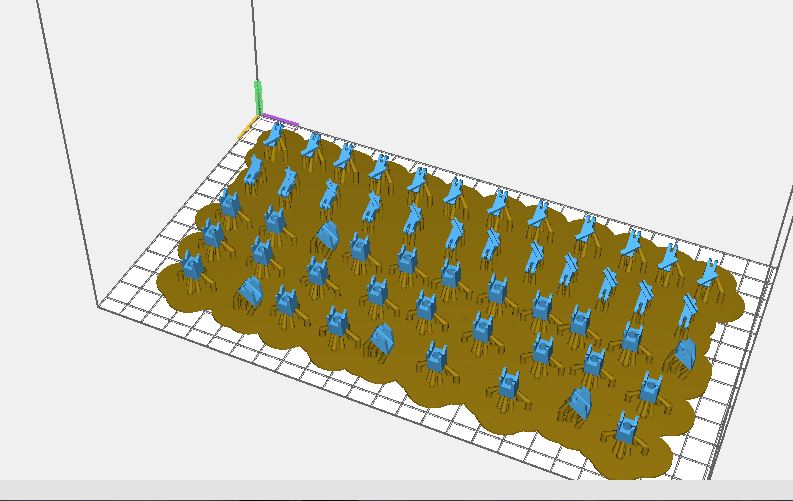 Einzelteile im Slicer