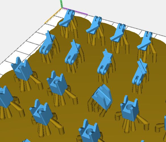 Einzelteile im Slicer